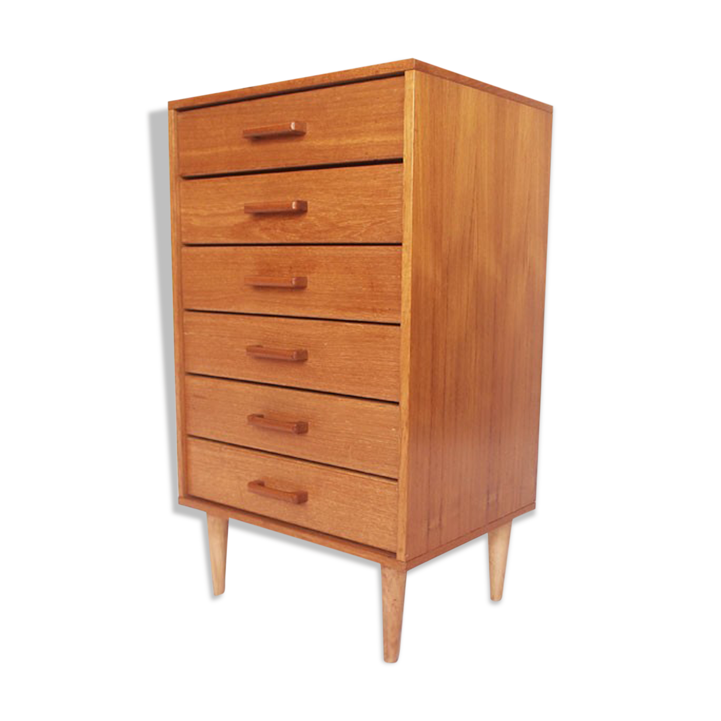 Scandinavian vintage dresser, 6 drawers