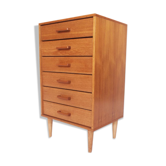 Scandinavian vintage dresser, 6 drawers