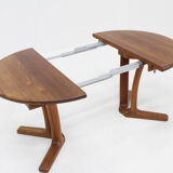 Vintage Dyrlund Danish round dining table teak