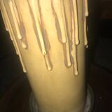 Large lamp with woven rope lampshade made in Italy