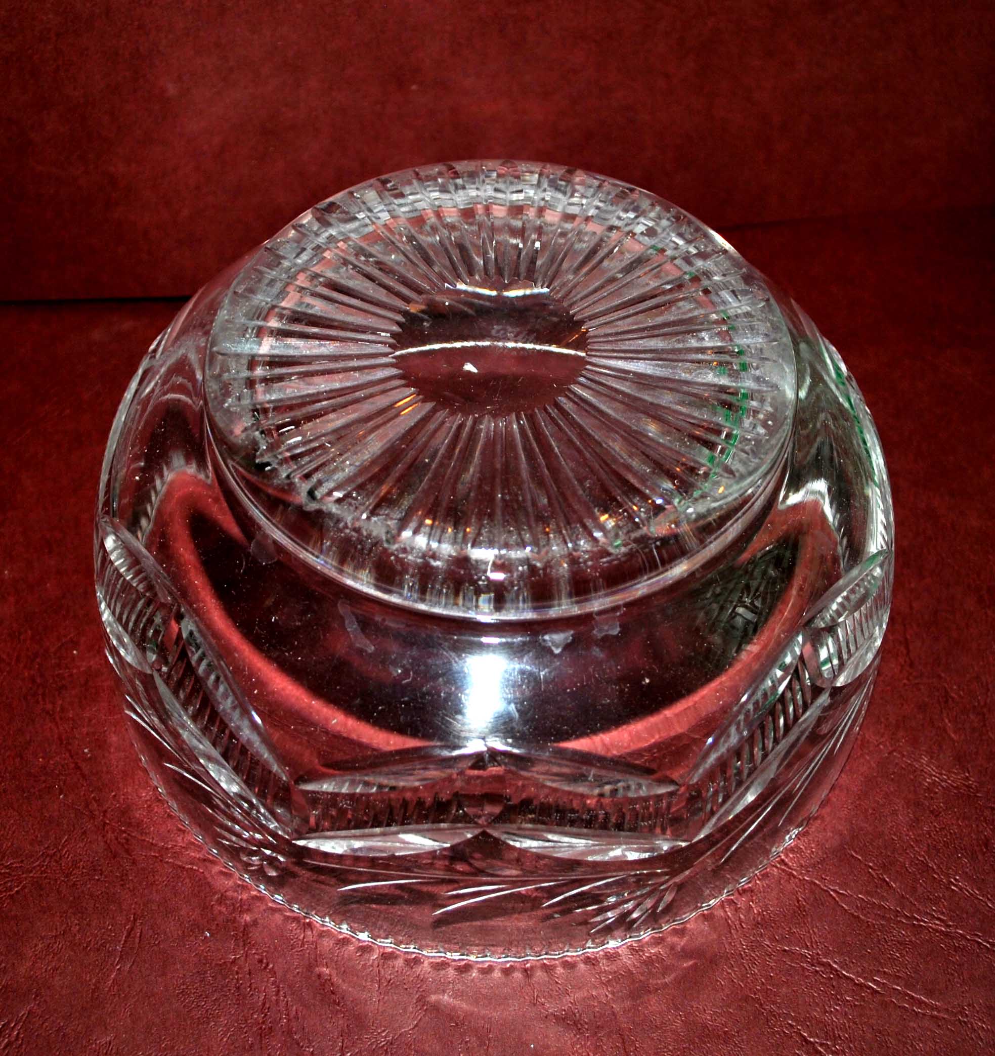 Vintage crystal cut thomas webb england - english crystal bowl
