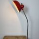 Large Red Industrial German Workshop Table Lamp from Helo Leuchten, 1950s