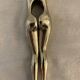 Pair of nutcrackers or anthropomorphic hazelnuts in bronze