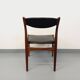 Vintage Scandinavian teak and leatherette chair from the 50s and 60s