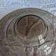 Grande coupe/plat /centre de table verre fumé art-deco