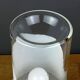 Vintage table lamp in white glass, Italy, 1970s