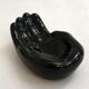 Empty pocket dish Hand 1980s in black earthenware