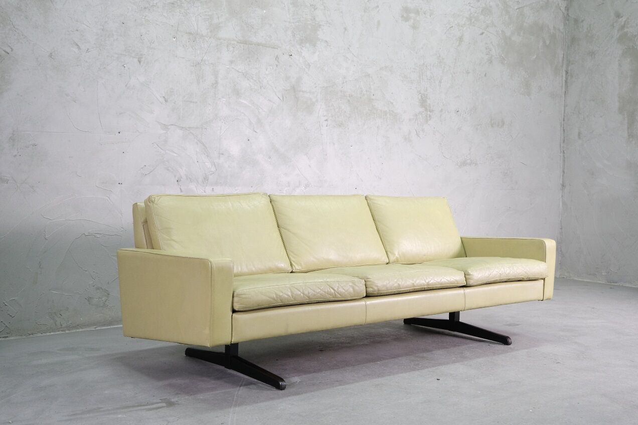 Mid-Century Scandinavian Leather Sofa, 1960s