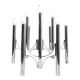 Iconic chandelier by Gaetano Sciolari with nine lights, 1970s.