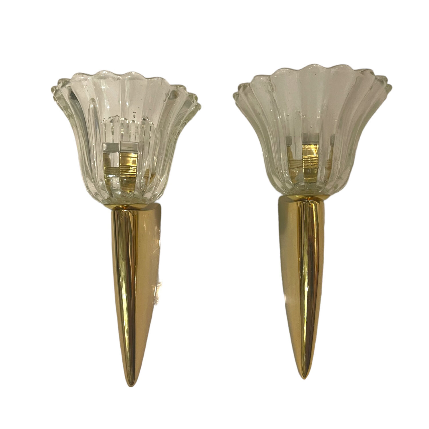 Murano glass sconces set of 2