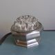 Flower vase in glass VMC Reims and pewter bowl from Manoir Paris