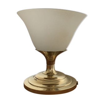 Lamp Bowl opaline foot brass
