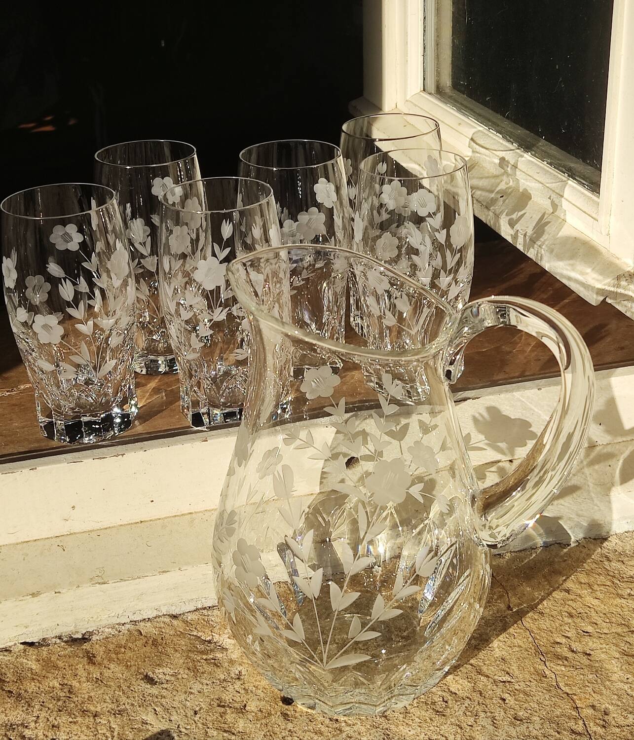 Villeroy & Boch crystal orangeade cocktail set