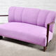 Canapé italien du milieu du siècle en laine bouclé violette, années 1950