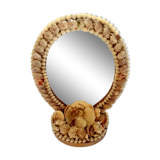 Vintage shell mirror