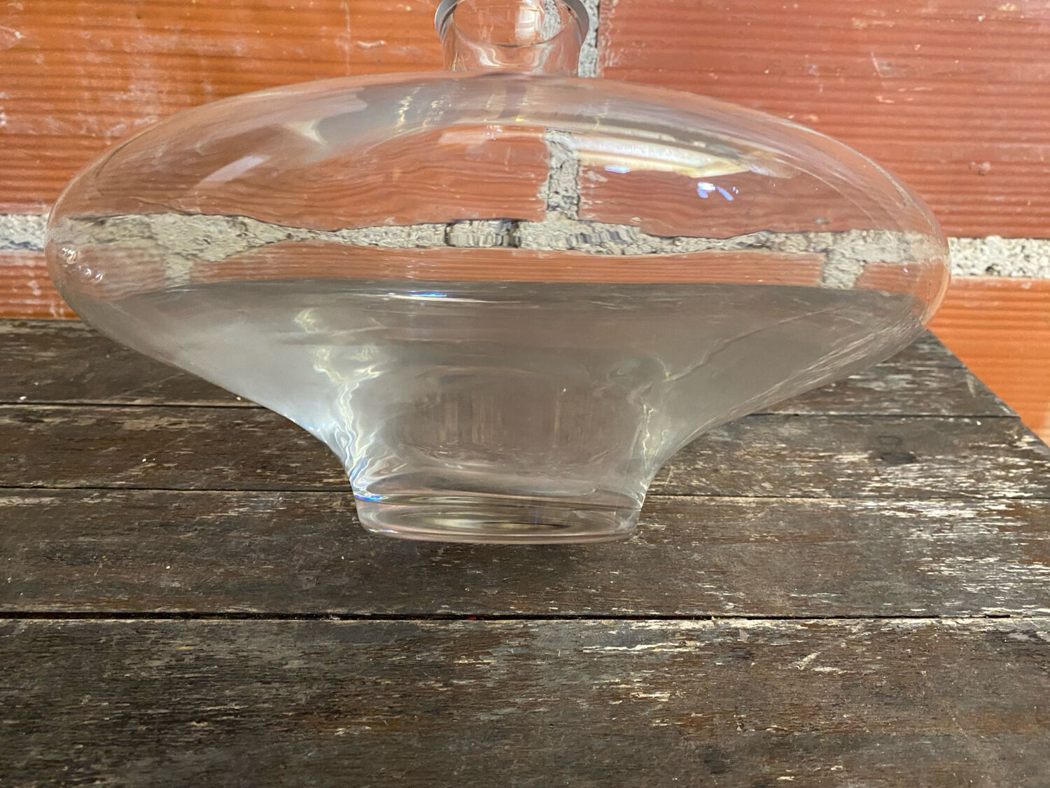 Vintage Glass Decanter Carafe Table Art #D850