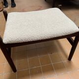 1960s danish stool in bouclé