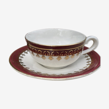 Porcelain cup of Sarreguemines