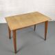 Vintage bistro table rectangular compass feet
