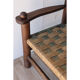 Banc vintage en bois et corde 1950