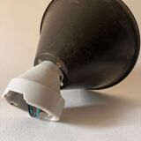 Conical wall light on porcelain base