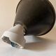 Conical wall light on porcelain base