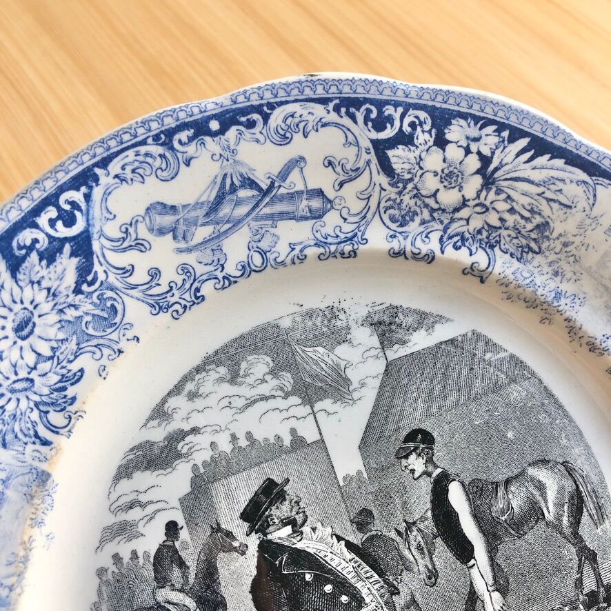 Talking plate 1850 Creil&Montereau