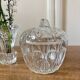 Set of 3 vintage glass candy jars