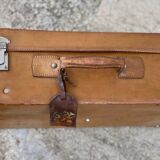 Vintage leather suitcase 1950
