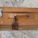Vintage leather suitcase 1950