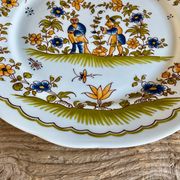 Assiette « Vieux Moustiers » reproduction vintage