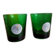 Set of 2 glasses with Dubonnet medallions