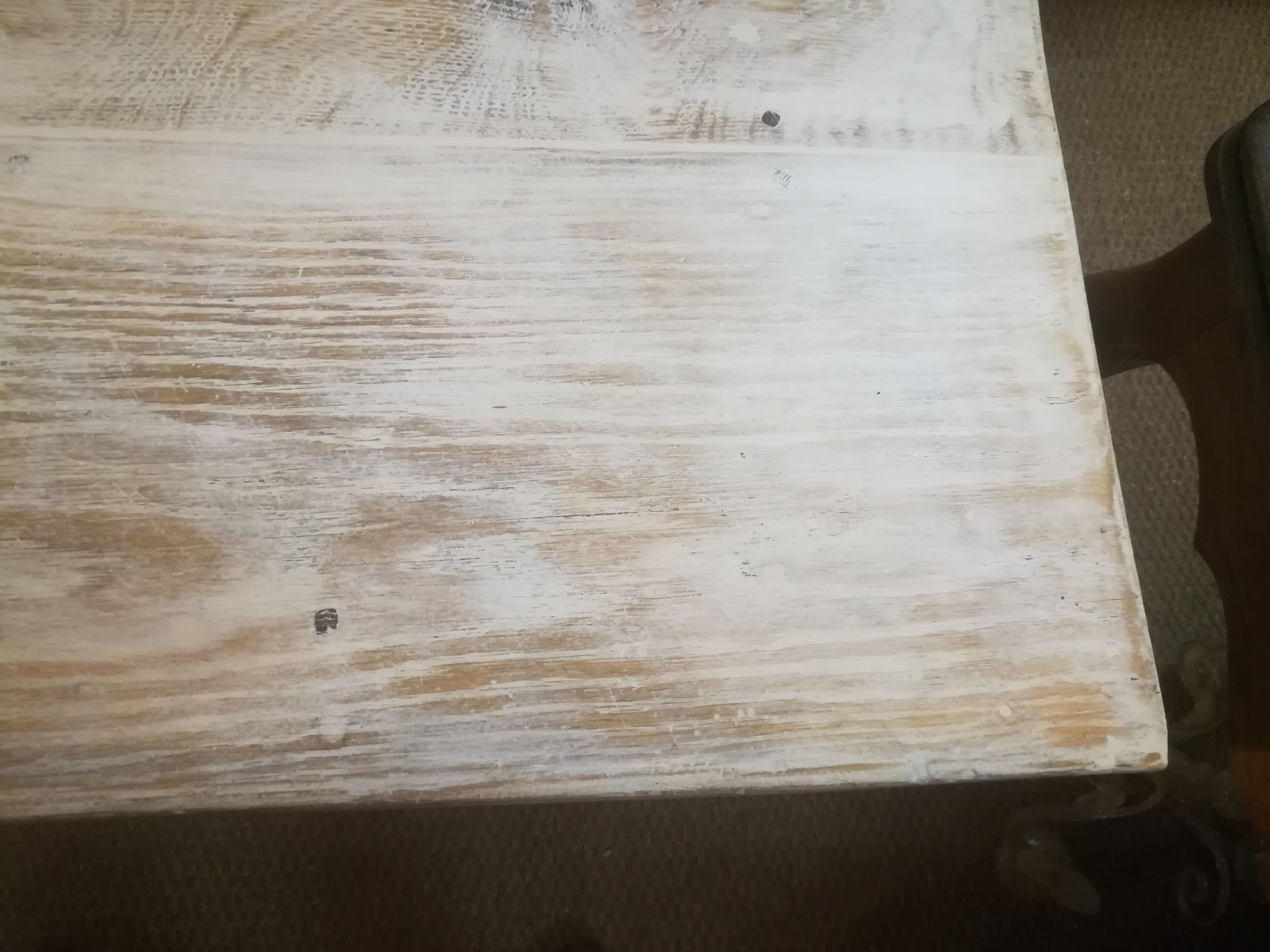 Patinated farm table