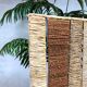 Vintage rope rattan room divider 'Nature'