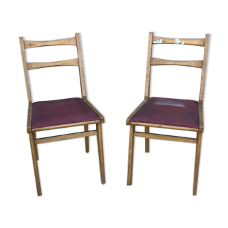 Paire de chaises vintage