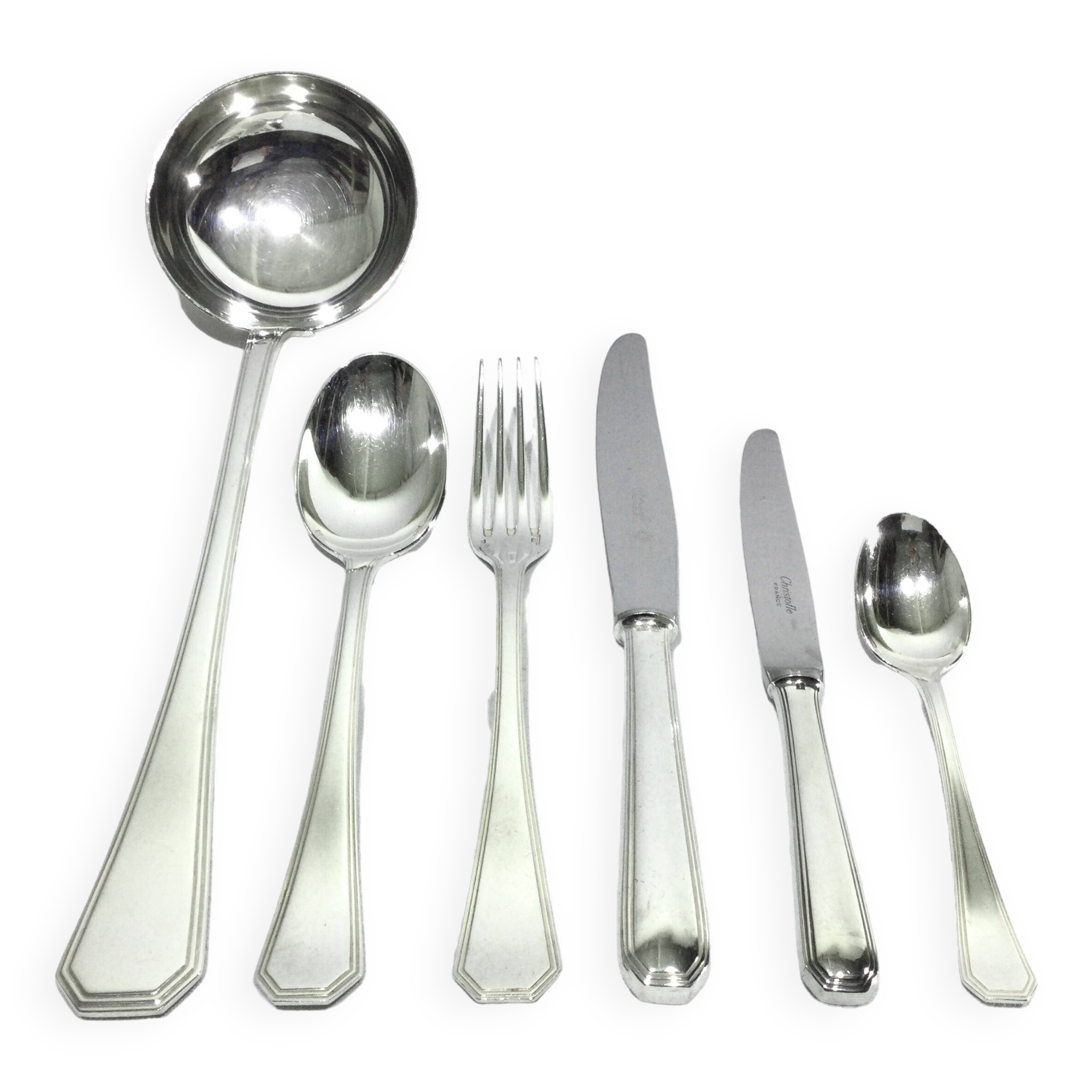 Christofle – 61-piece cutlery set América model