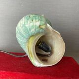 Desk pen set with sea shell lamp