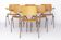 Set of 6 Kho Liang Ie Stackable Chairs – CAR Katwijk, 1950s Mid-Century