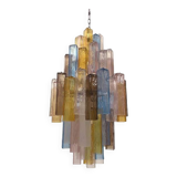 Lustre du 21e siècle en verre de Murano multicolore "quadrillé".