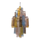 Lustre du 21e siècle en verre de Murano multicolore "quadrillé".