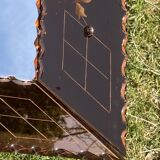 Smoked mirror with shutters