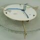 vintage kaiser ice glass ceiling LAMP flush mount 60/70's relief surface