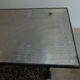 Table cast foot and zinc tray