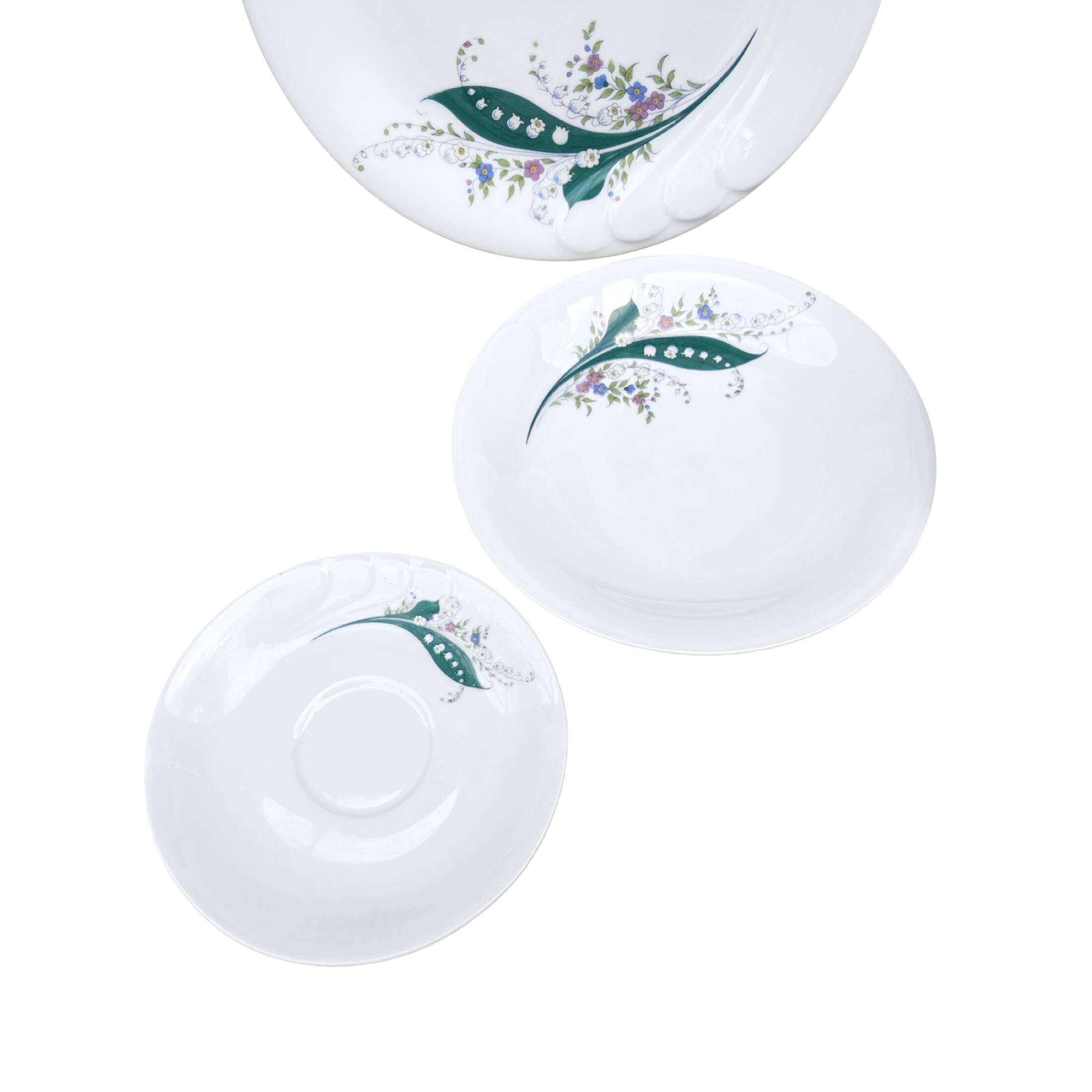 Porcelain breakfast set Wawel, Poland 1980s - set of 4