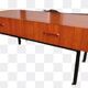 Meuble console en bois et métal