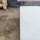Sideboard in enamelled sheet metal two doors two drawers