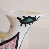 Zoomorphic vase in ceramic by Jacques Sagan, Vallauris 1960