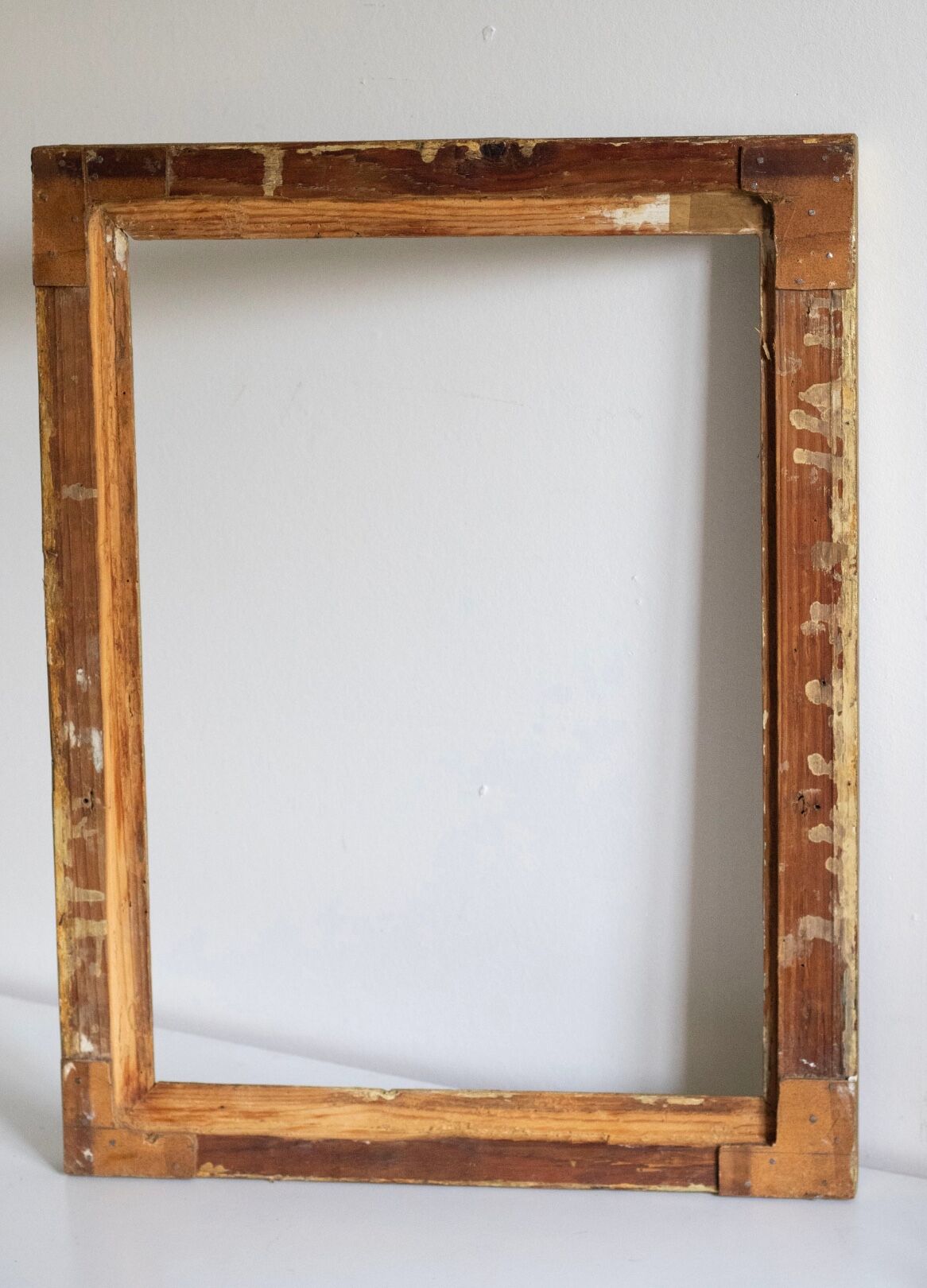Old gilded wooden frame
