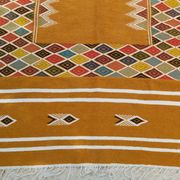 Handmade Berber colored patterned biker carpet  215 x120cm