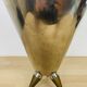 80s design ice bucket in chrome and brass